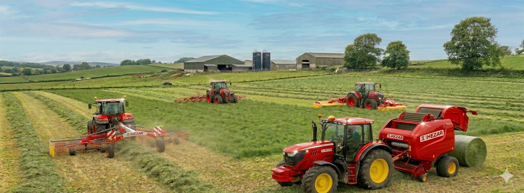 Ot yapma makineleri, Biçerler, Diskli biçer, Tamburlu biçer, Ot çeviriciler, Ot kurutma makineleri, Tırmıklar, Tırmıklar, Döner tırmık, Tekerlekli tırmık, Paralel çubuklu tırmık, Balyalama makineleri, Yuvarlak balya makinesi, Kare balya makinesi, Balyaları saran makine